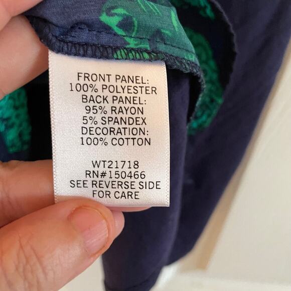 Market & Spruce Blouse  Keyhole Sleeveless Pineapple Tank Top Blue Green Sz Lg - Picture 12 of 14